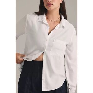 Anthropologie cloth & stone White Button Down Shirt Size XS